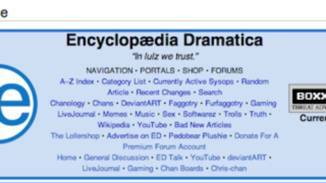 The Drama with Encyclopedia Dramatica