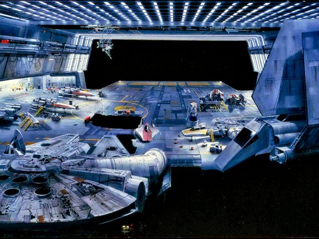 How ILM made you believe this painting was a real hangar in Star Wars