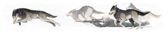 She's Just Running With The Wolves, Man