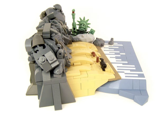 Tiny LEGO Models of Giant Moments in Cinema