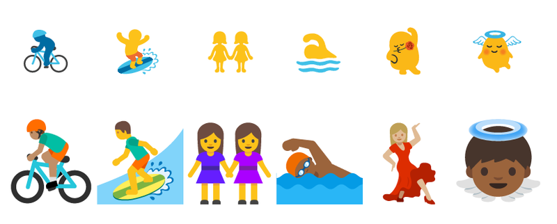 Android por fin cambiará el espantoso diseño de sus emojis