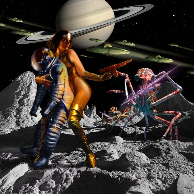 Artist helps wife fight cancer by turning her into a sexy pulp warrior