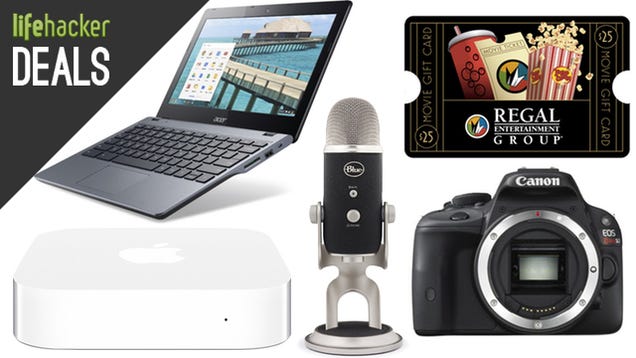 Deals: Haswell Chromebook, Blue Mics, Cheap Canons, Gift Cards Galore