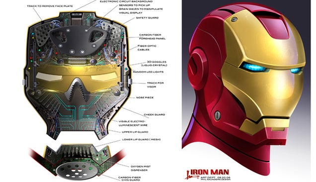 Iron Man concept art shows Tony Stark's gadgets that we never saw