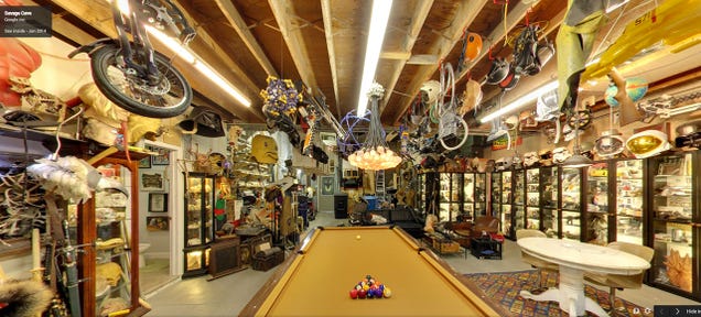 Walk Around Adam Savage's Mini-Museum on Google Street View