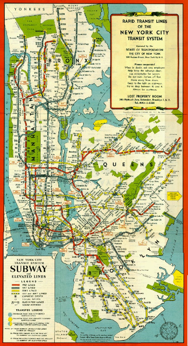 15 Subway Maps That Trace NYC's Transit History