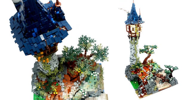 Let down your hair and check out this awesome Lego tower