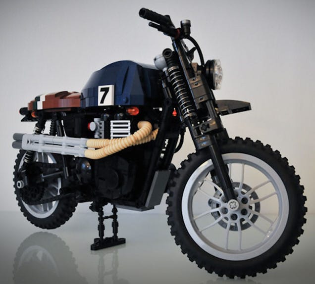 We need more like this Lego Triumph Scrambler