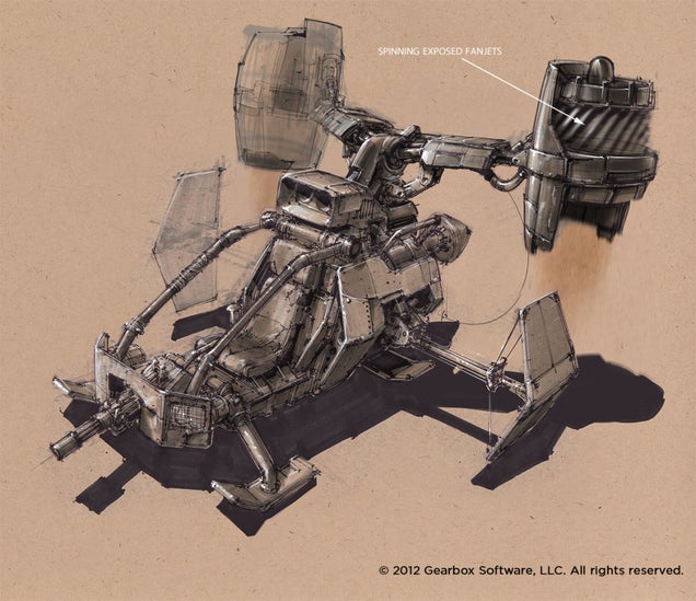 Some of The Concept Art Behind Borderlands 2