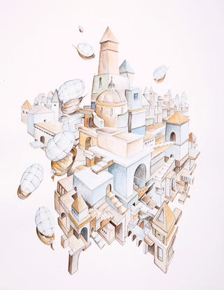 Artist's mission is to depict all 55 of Italo Calvino's Invisible Cities
