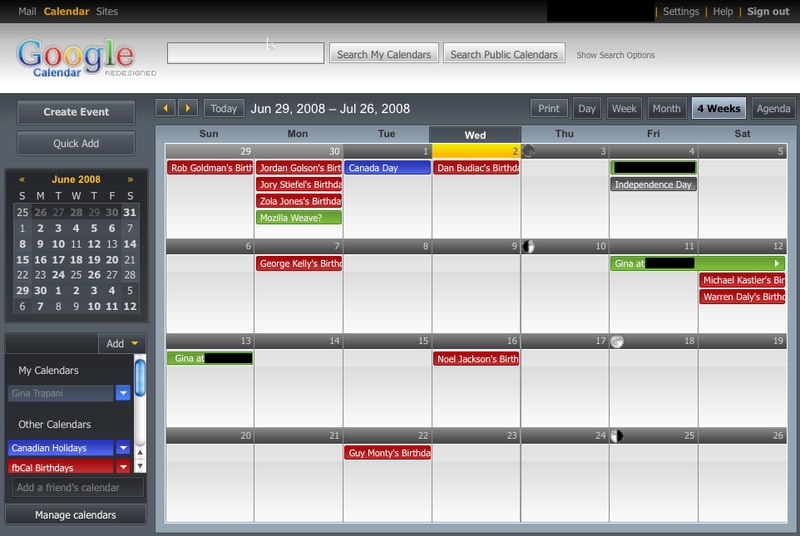 gcal for google calendar