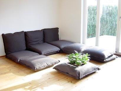ZipZip Floor Cushions Zip Together For Sofa Fun