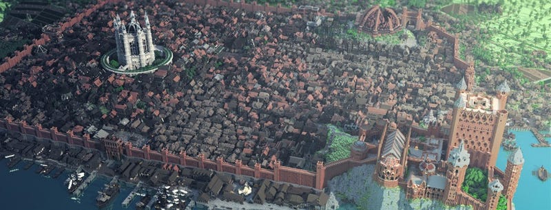 Las ciudades más espectaculares recreadas en Minecraft