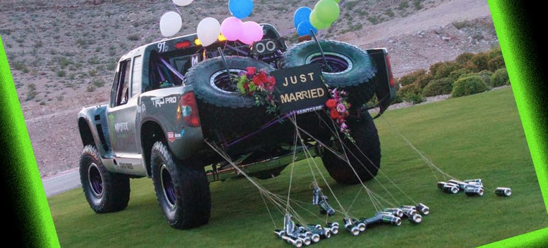 Forget A White Limo, This Is The Coolest Car To Leave Your Wedding In