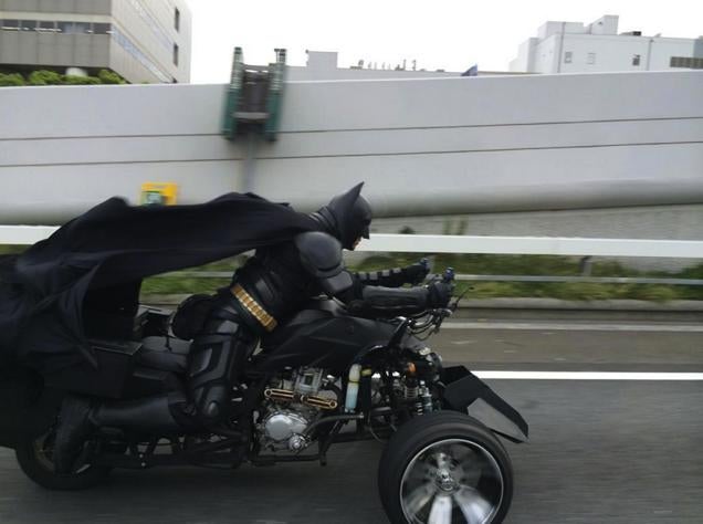 Batman Spotted on a Japanese Highway