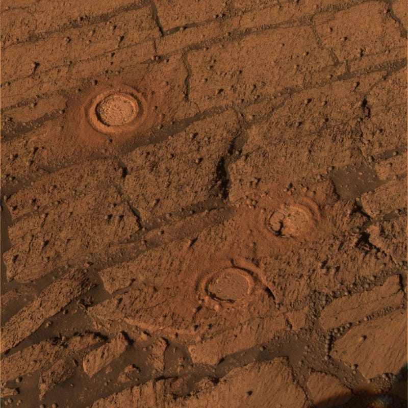 Toolmarks on Mars Leave a Trail of Robotic Graffiti