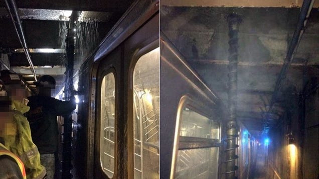 A Giant Drill Almost Tore Through a Packed NYC Subway Car
