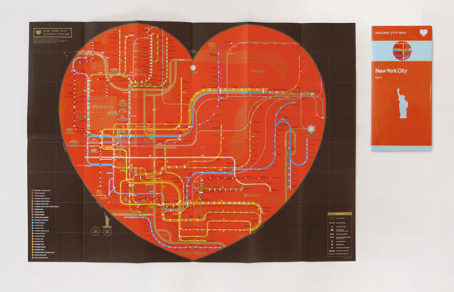 A beautiful map of Tokyo's extremely complex subway and railway system