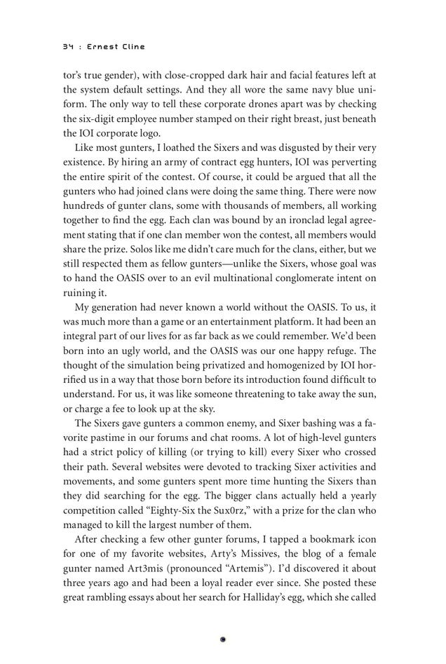 Read the first two chapters of Ernest Cline's new novel, Ready Player One