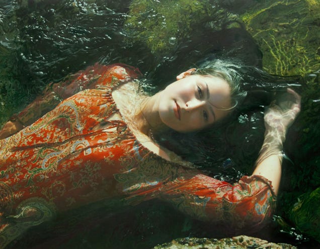 Sensual images of dreamy women are actually incredible oil paintings