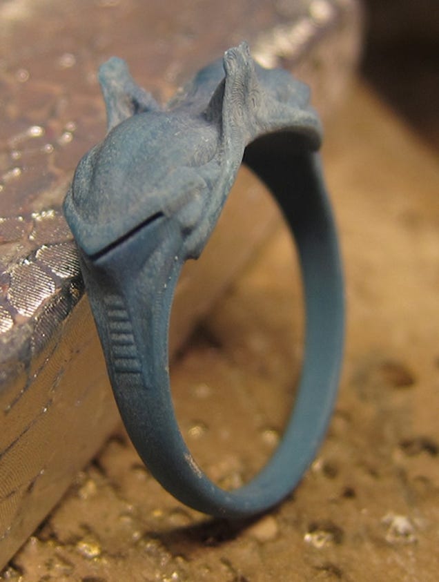 This Cylon engagement ring is frakking amazing
