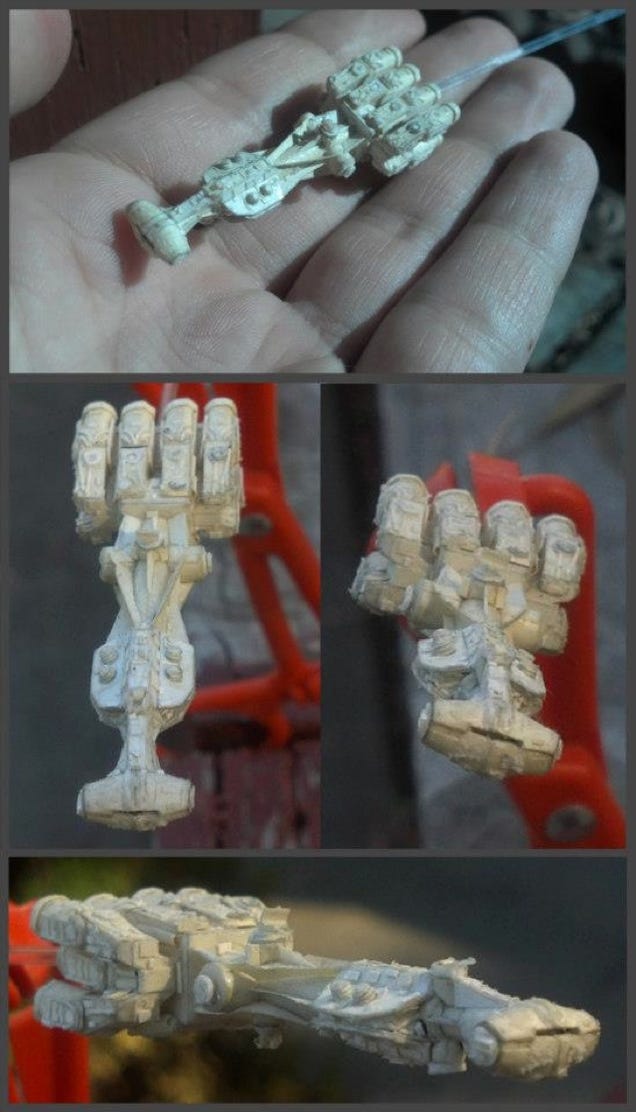 Awesome Man Makes Teeny-Tiny Star Wars Ships