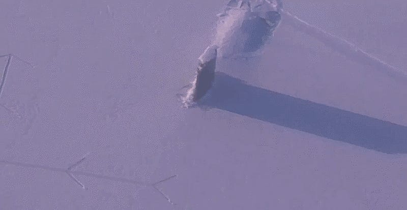This Footage Of A Fast Attack Submarine Breaking Through Thick Arctic Ice Is 'Chilling'