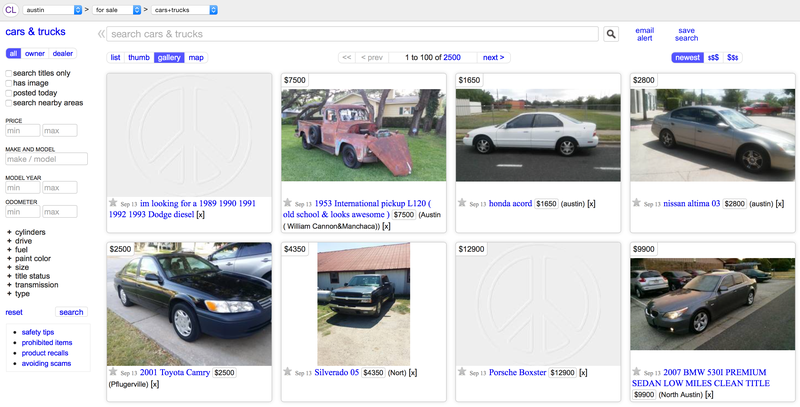 The Ten Best Places In America To Buy A Car Off Craigslist