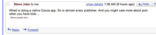 Steve Jobs Offers World 'Freedom From Porn'