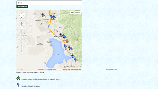 This Map Shows You Where to Get Free Air For Your Tires