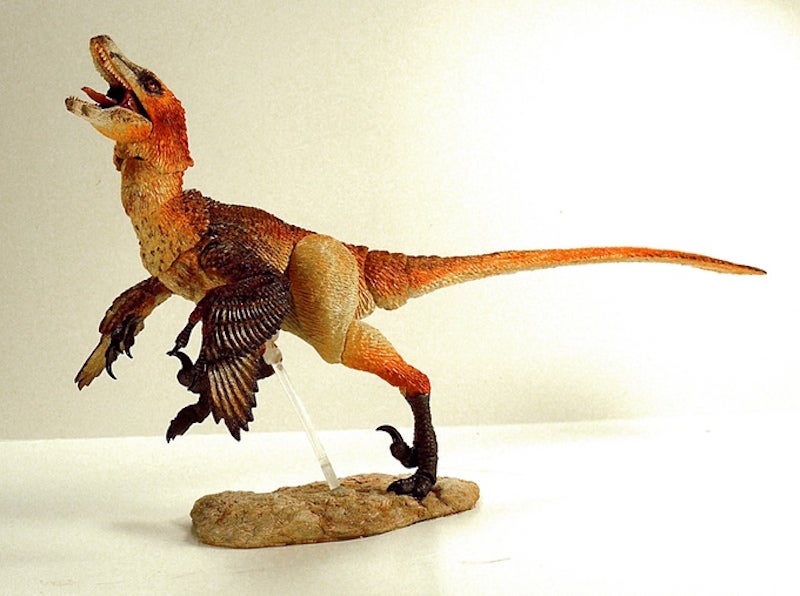 Hay muchas figuras de velociraptores, pero solo estas..