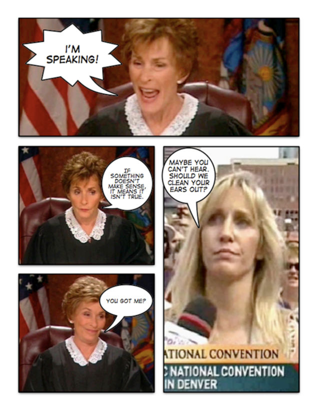 Comic Confrontations: Judge Judy Vs. Crazy Hillary Supporters