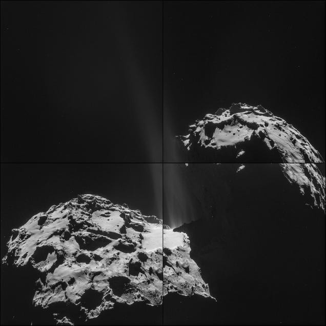 Rosetta Captures Thrilling Close-Up Image Of Comet "Firing Its Jets"