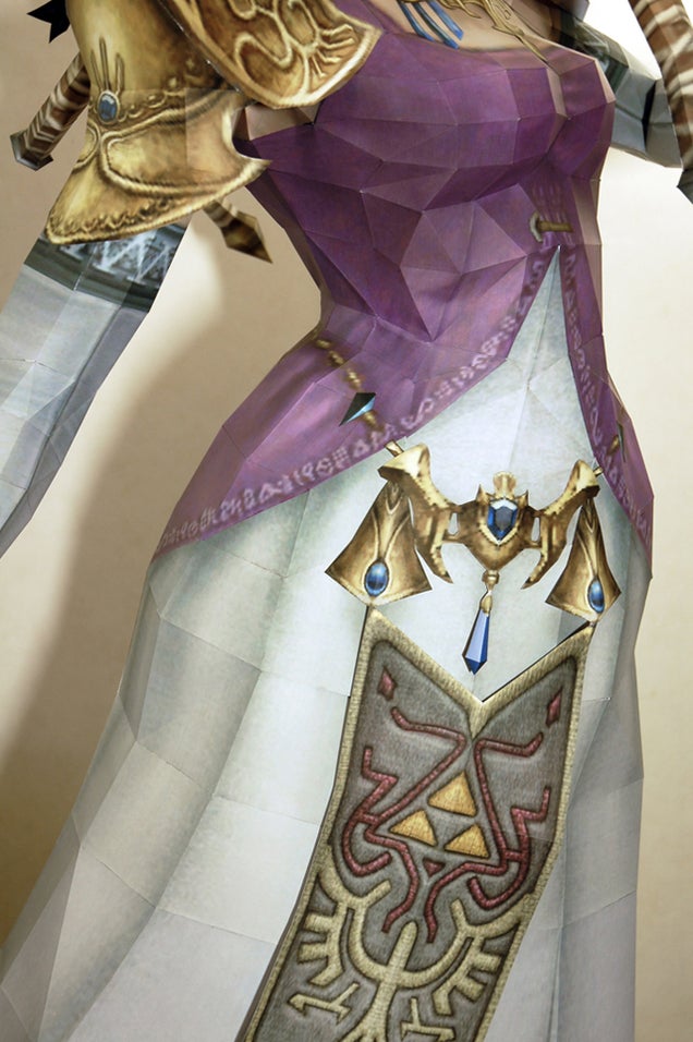 This Stunning Life-Sized Princess Zelda Statue Is Entirely Made Of Paper