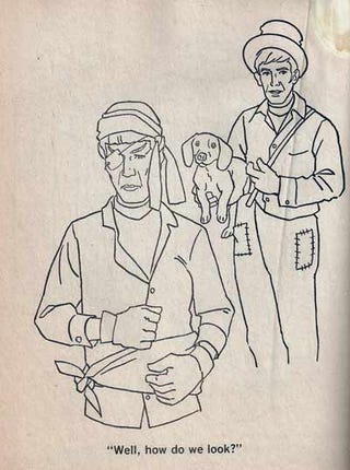 The Best Scenes From Insane Old Star Trek Coloring Books