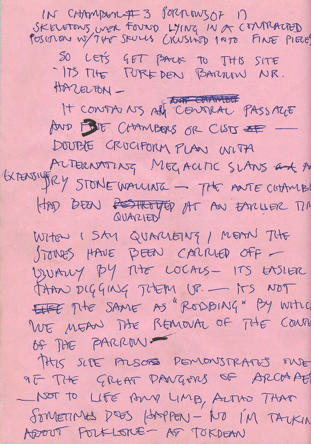 Read Harrison Ford's original script notes from Raiders of the Lost Ark