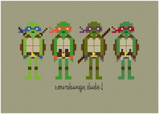 Embroidered samplers put scifi heroes in stitches