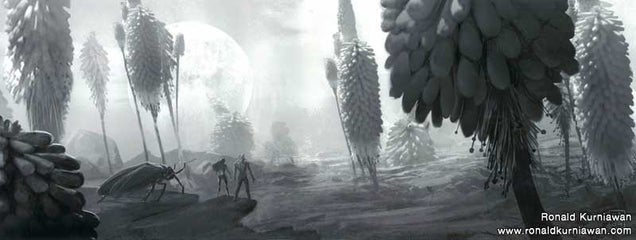 A tale of the far future, when humans have evolved to the size of insects