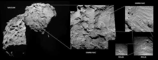 Here's exactly where Philae is on the comet right now