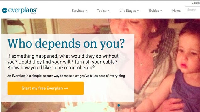 Everplans Stores Useful Data In Case of Your (or Someone Else's) Death