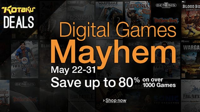 Amazons MAYhem Sale Discounts Over 1000 Downloadable Games