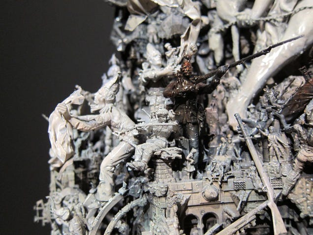 Kris Kuksi's Beautiful Art is Made From the Bones of Dead Model Kits