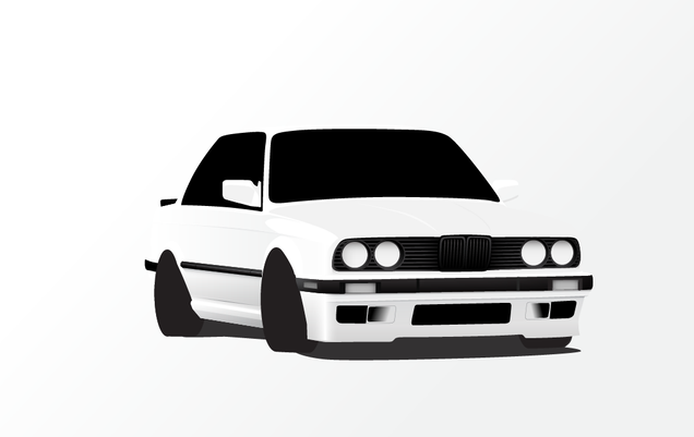 How to draw a bmw 325is #1