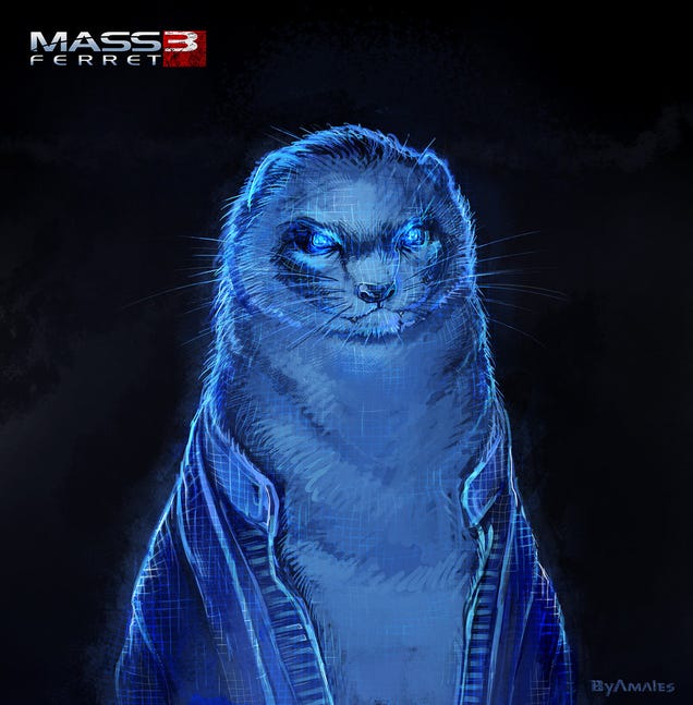 Ferrets as Famous Video Game Characters. It's Way Better Than You Think.