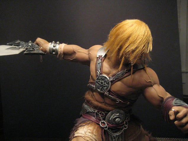 Artist builds beautiful He-Man sculpture with biceps the size of honey baked hams
