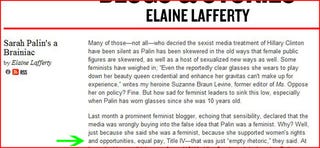 As Far As I'm Concerned, Former Ms. Editor Elaine Lafferty Can Go F-ck Herself