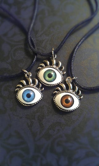 The very best fancy eyeball jewelry for a macabre night out