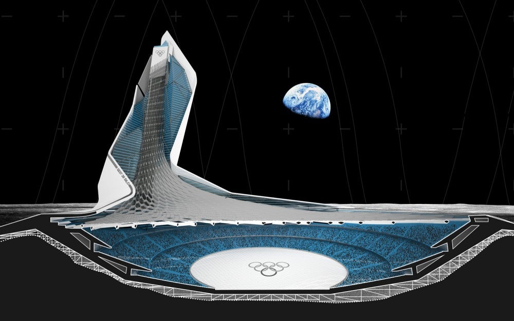 What a Lunar Olympic Stadium Looks Like