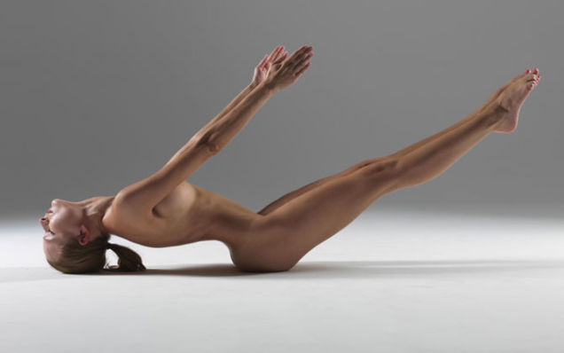 Nude Yoga Instructor Poses In Her Favorite Positions (NSFW)