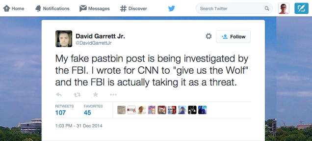 The FBI Thought This Guy's Joke Was a Legit Threat to CNN